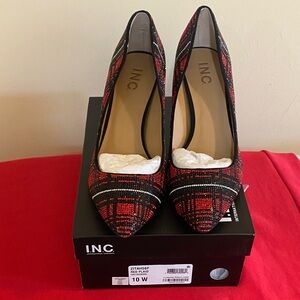 INC International Concepts Women's Zitah Embellished Pointed Toe Pumps